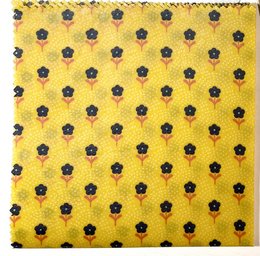Farbenfrohes Bienenwachstuch "Sunshine" - Größe L 33x33cm