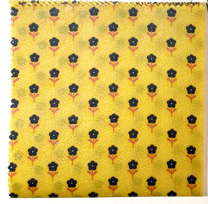 Panno colorato in cera d'api "Sunshine" - misura L 33x33cm