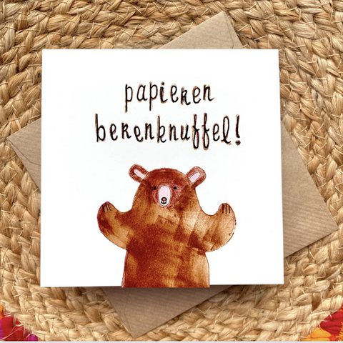 Card Paper Bear Hug