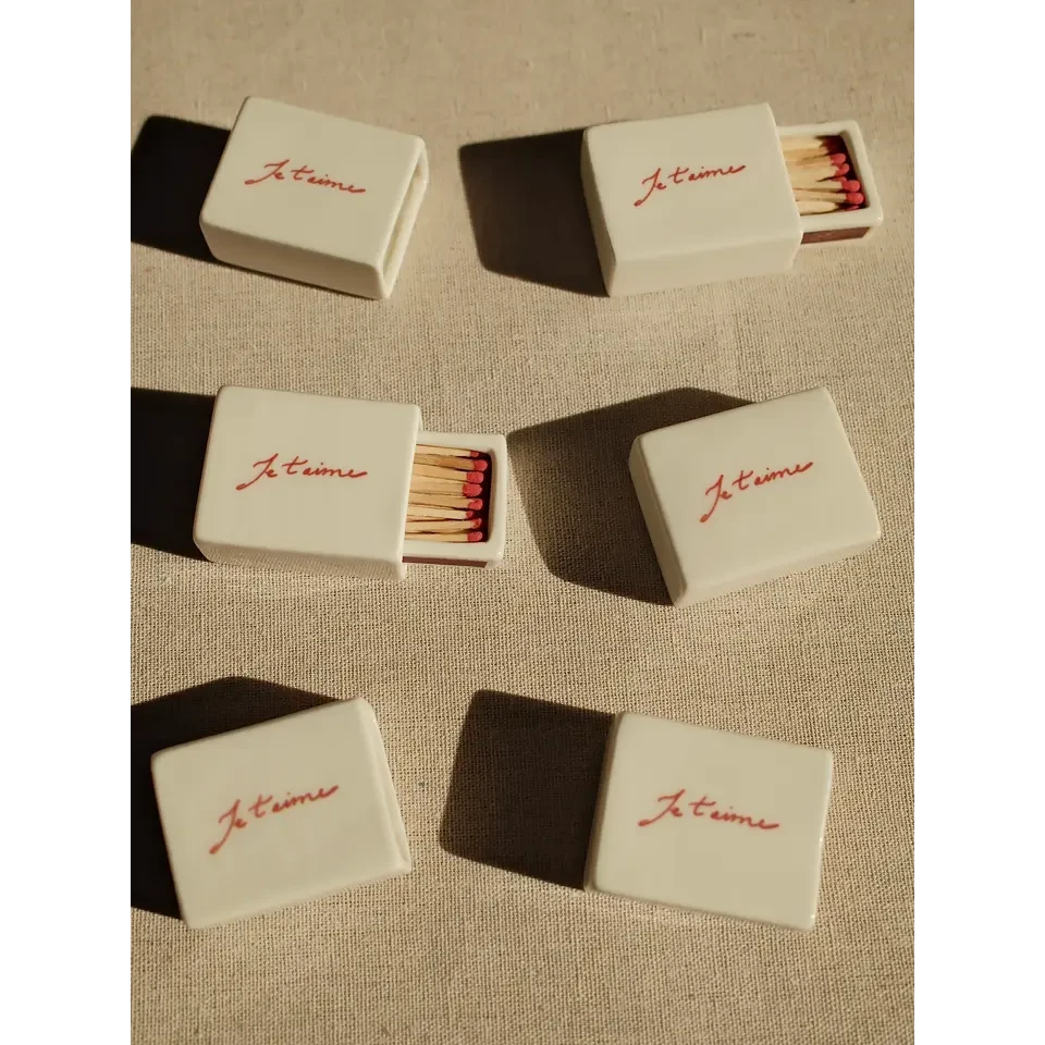 Streichholzschachtel aus Keramik – Je t'aime