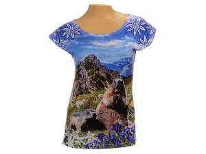 T-shirt marble design with glitter