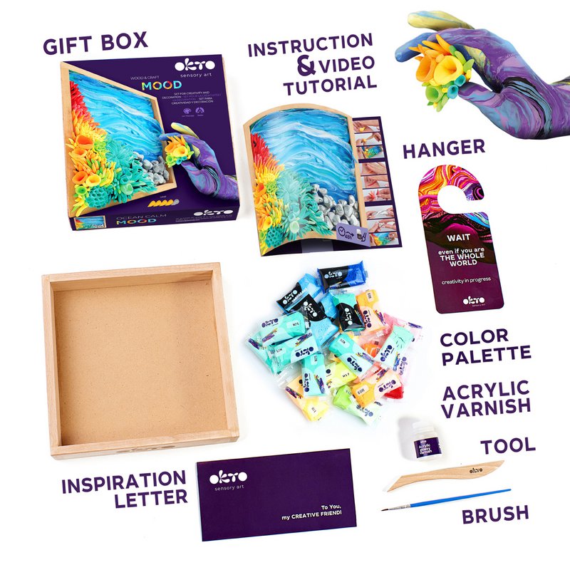Okto Sensory Art Wood En Craft - Mood - Kalme Zee