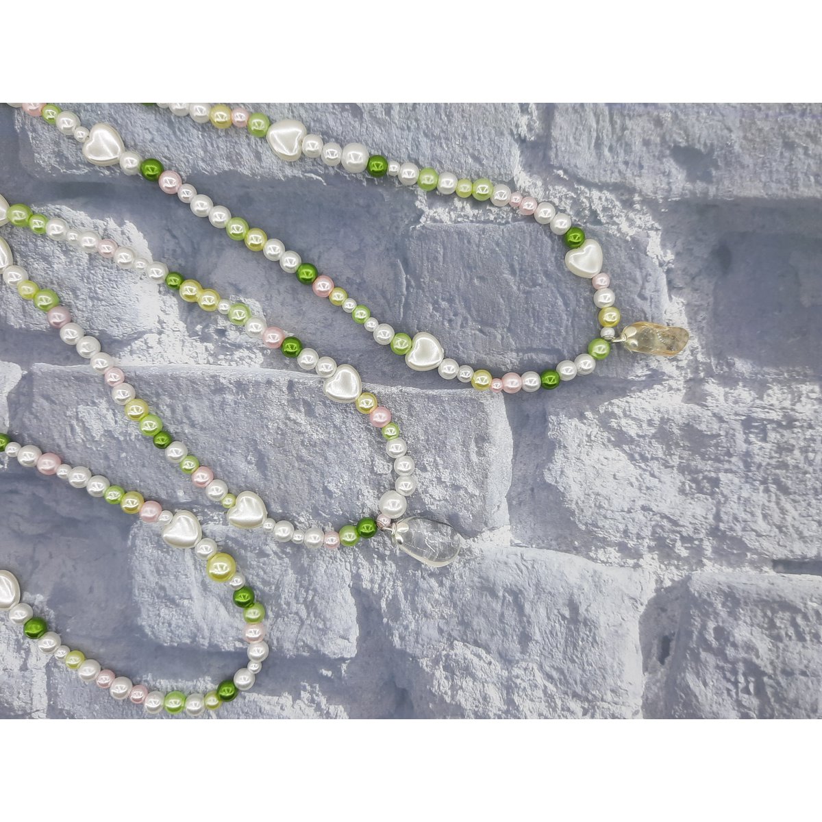 %238 Ensemble collier de perles tendance