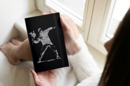 Carnet Banksy A5/A6 - Le lanceur de fleurs