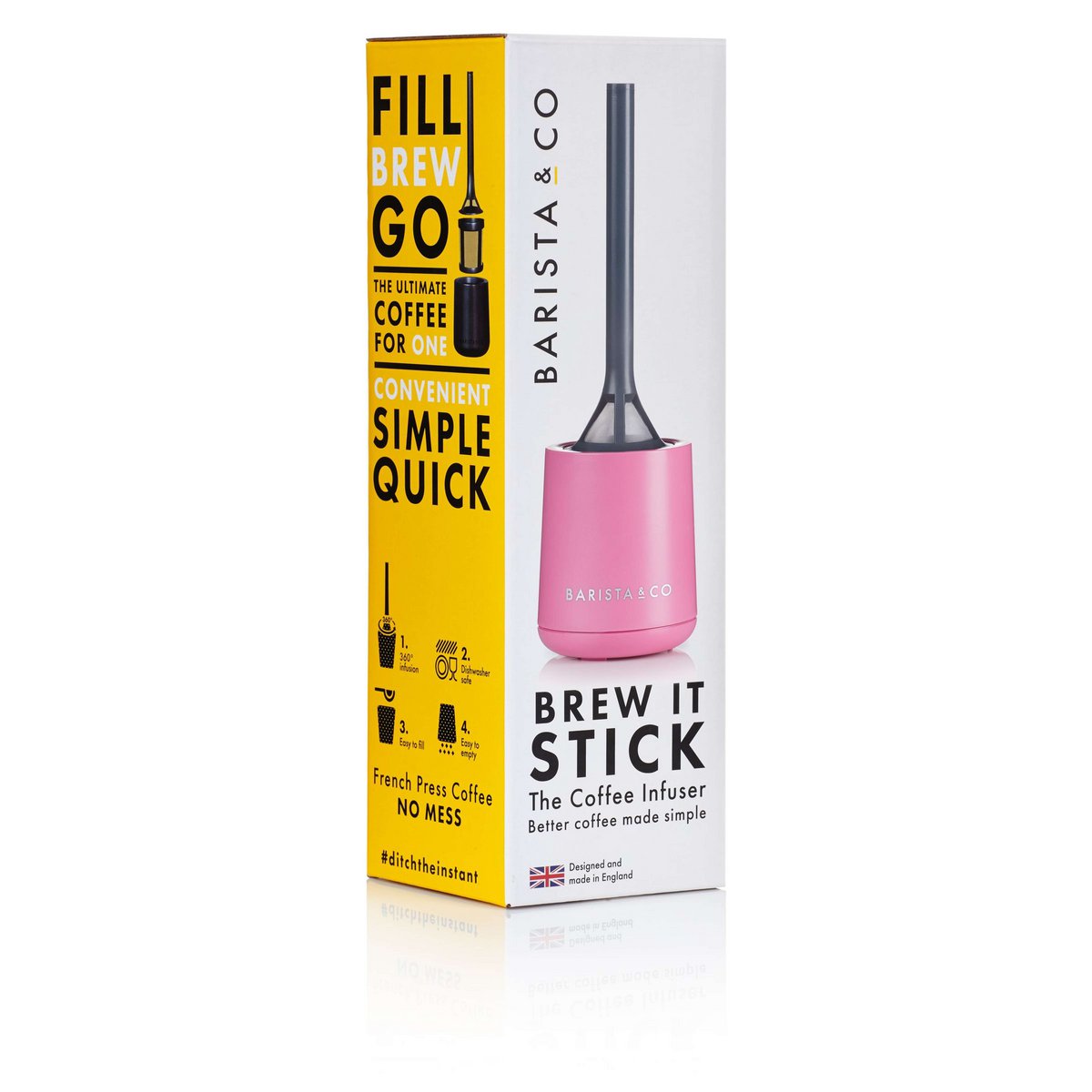 Barista & Co - Brew It Stick Coffee and Tea Infuser - Pink