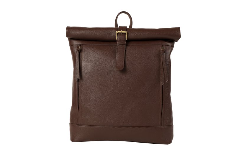 Franklin Mochila roll-top Marrón oscuro