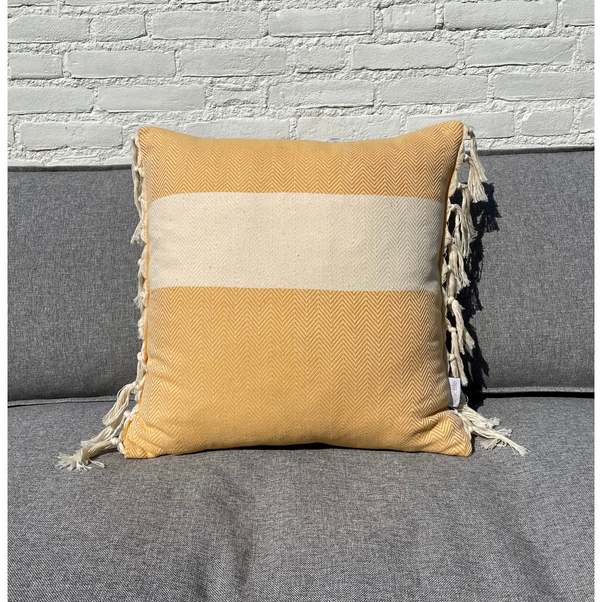 Beachie Cannes Gelb 50 x 50 cm Kussenhoes zonder vulling