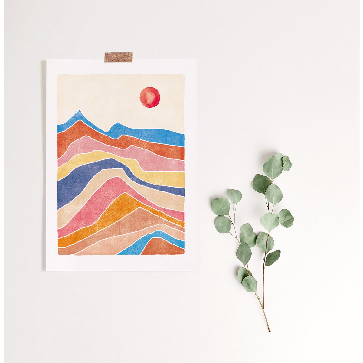 Art Print "Colorful Landscape" | abstract | different sizes