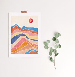 Art Print "Colorful Landscape" | abstract | different sizes