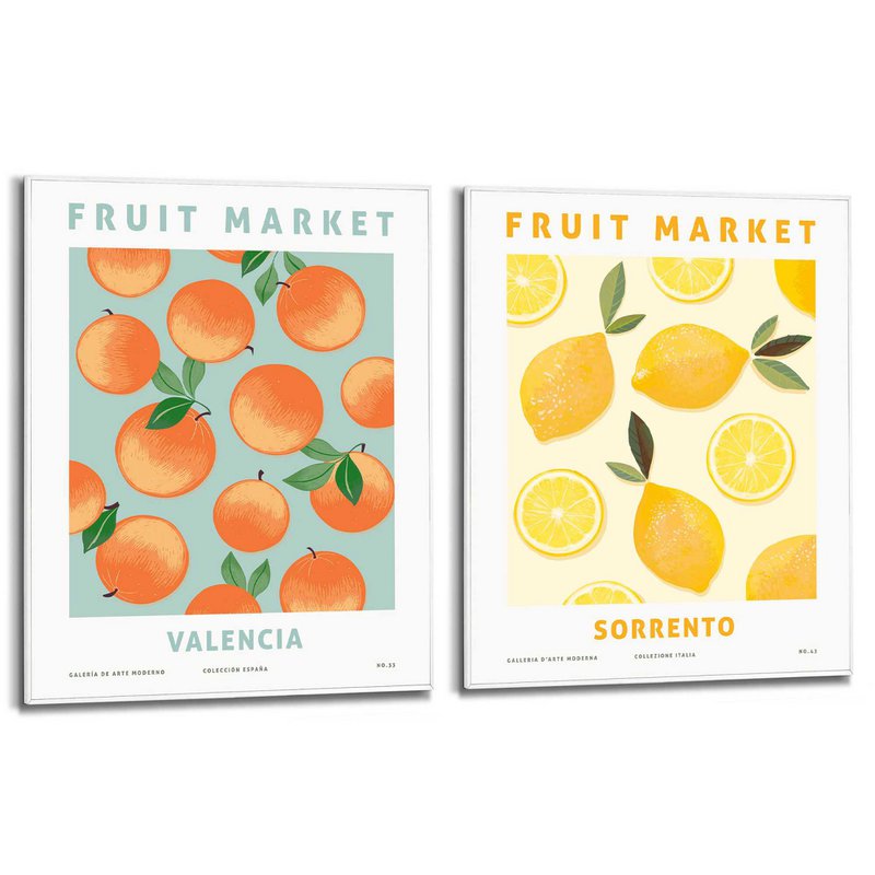 Set de peinture Slim Frame Fruit Valencia - Sorrente 50x40