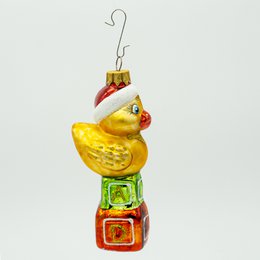 Chick with Santa hat tree decorations