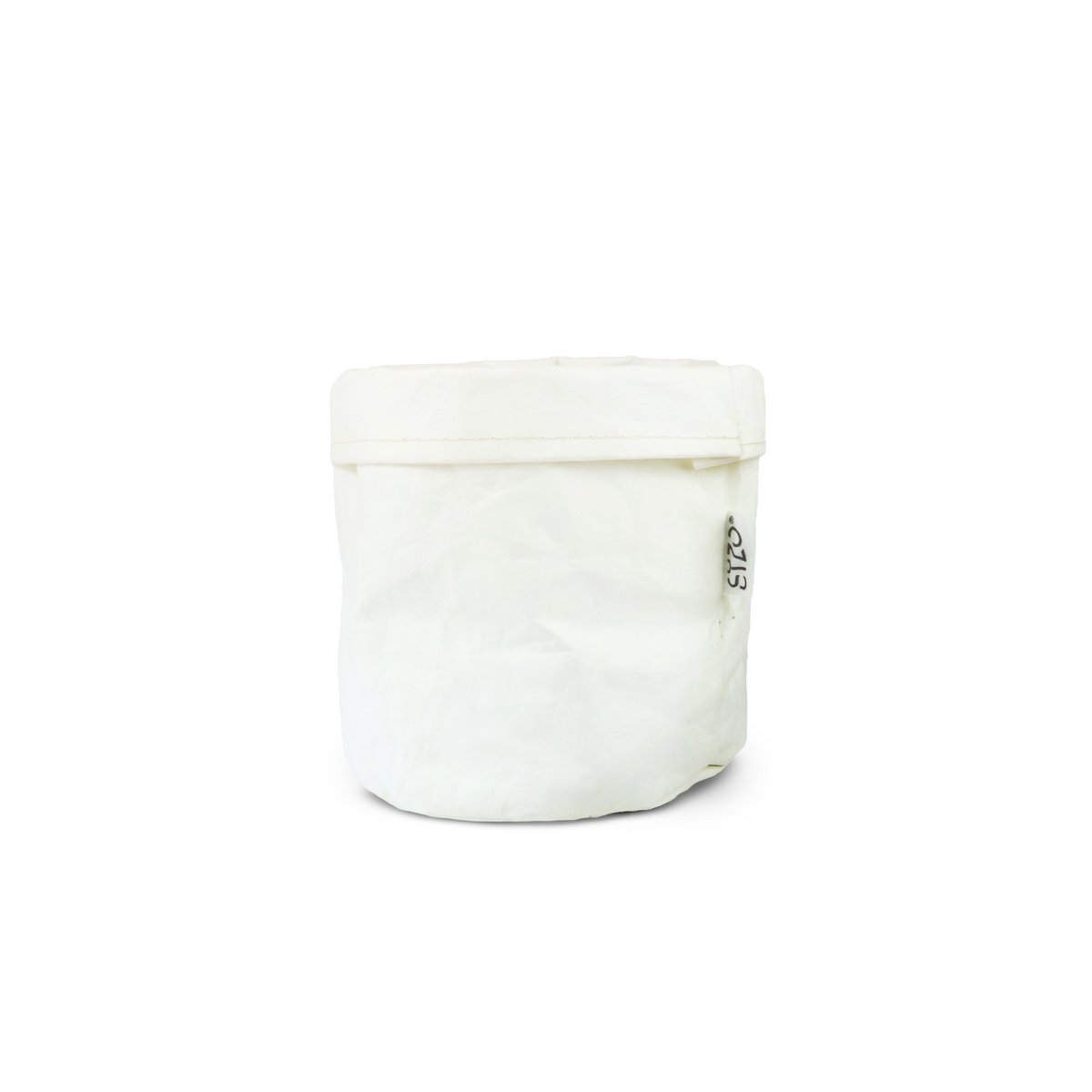 Sacchetto di carta lavabile SIZO bianco con rivestimento impermeabile biodegradabile