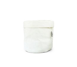 Sac en papier lavable SIZO blanc avec doublure imperméable biodégradable