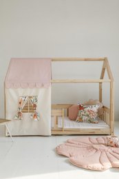 Canopy over bed in the shape of a house "Pink", baby crib house, Decoration for boys's room, personalized baby houses baldachin