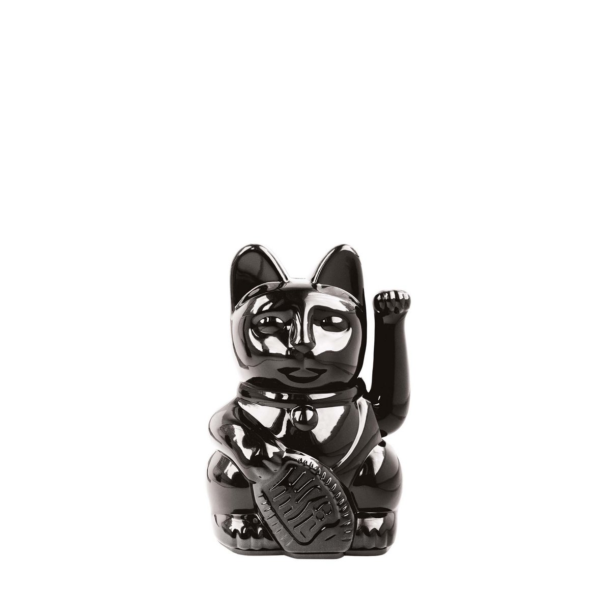 Gato de la suerte Mini | Negro brillante