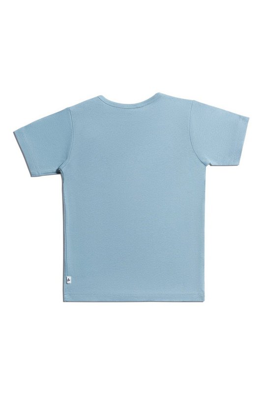 2285| Maglietta Kinder Basic Kurzarm - Taubenblau