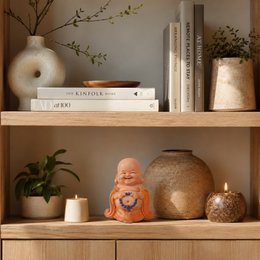 Laughing Buddha Statuette – Good Luck Charm – Zen and Feng Shui Decoration – To Create a Relaxing and Spiritual Atmosphere – Gift Idea