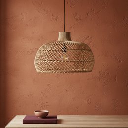 Lampada a sospensione Maze naturale Grande