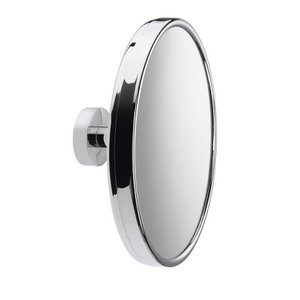 bath & more cosmetic mirror with ball joint, Ø 20 cm, chrome
