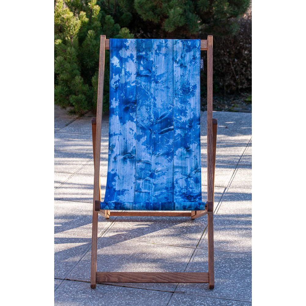 Transat chilienne - bois massif - toile amovible – Design by Gilles Giacomotti
