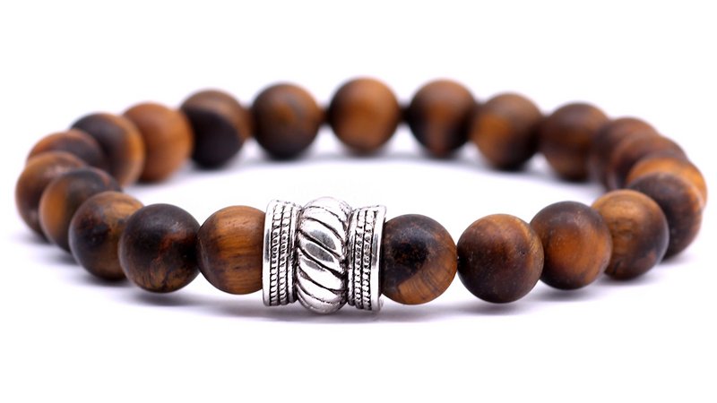 Bali Mat Set Brown Tiger Eye x Black Onyx