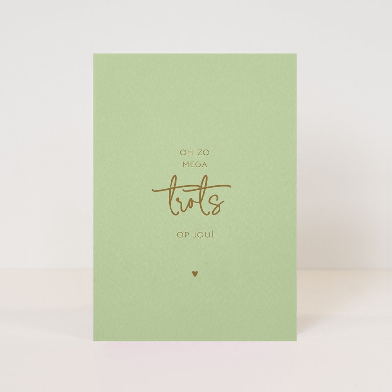 Postcard 'Oh so very proud of you'