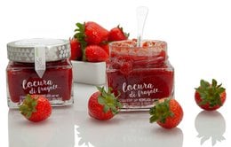 Marmellata di fragole gourmet biologica con 85% di frutta, 305 g