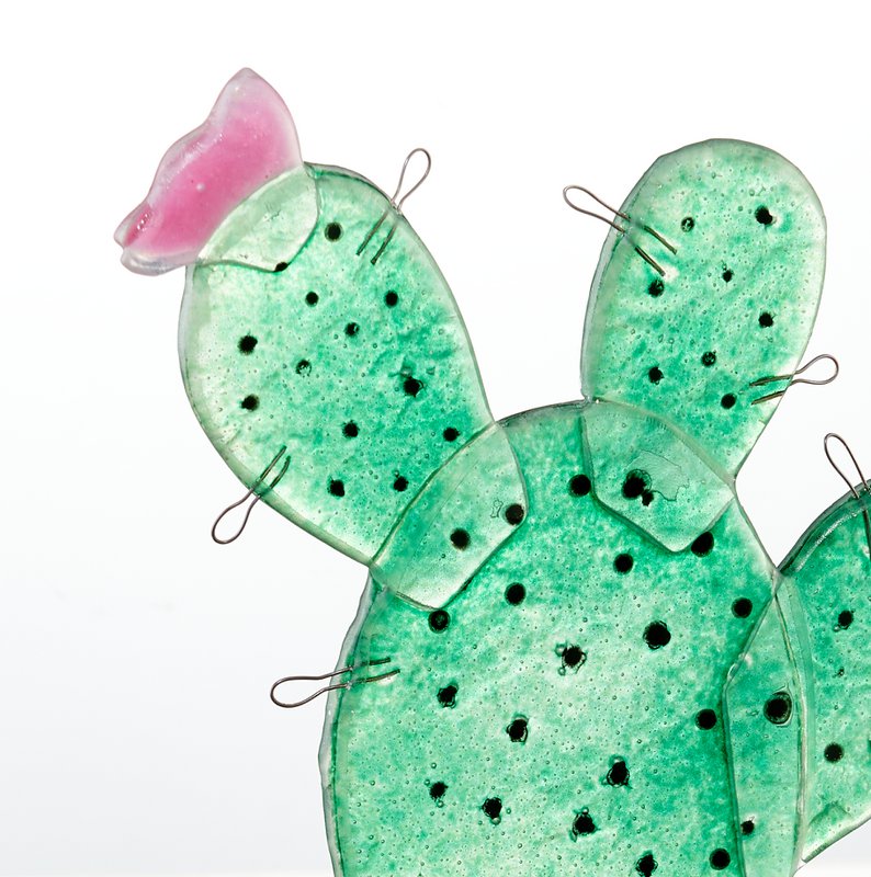 Tropical Cactus  Small 12x19x30 Green