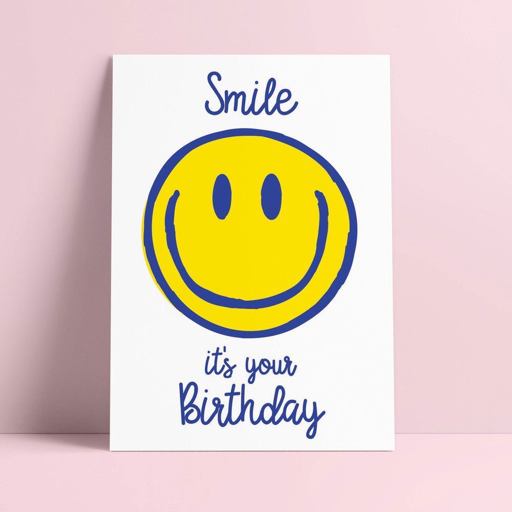 Riso print Sonríe es tu cumpleaños