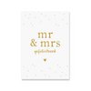 Kaart Mr & Mrs | Goudfolie