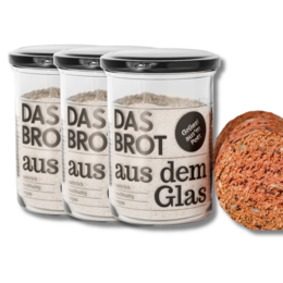 Bread baking mix in the glass "Grüezi Aus'm Pott" (200 g)