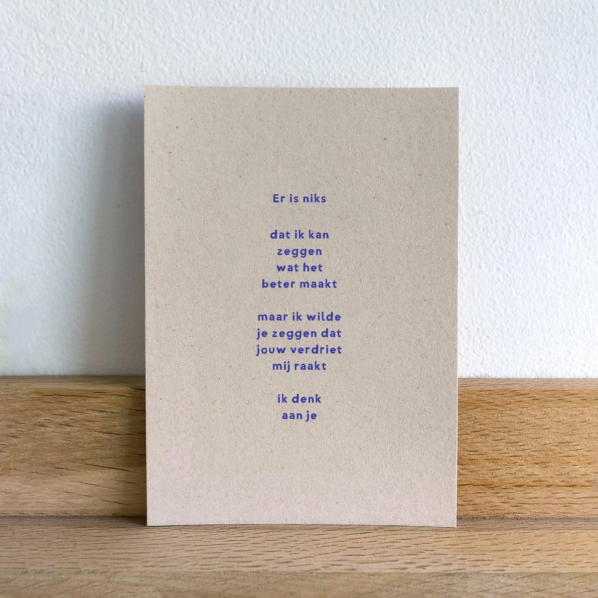 Postcard | ik denk aan je