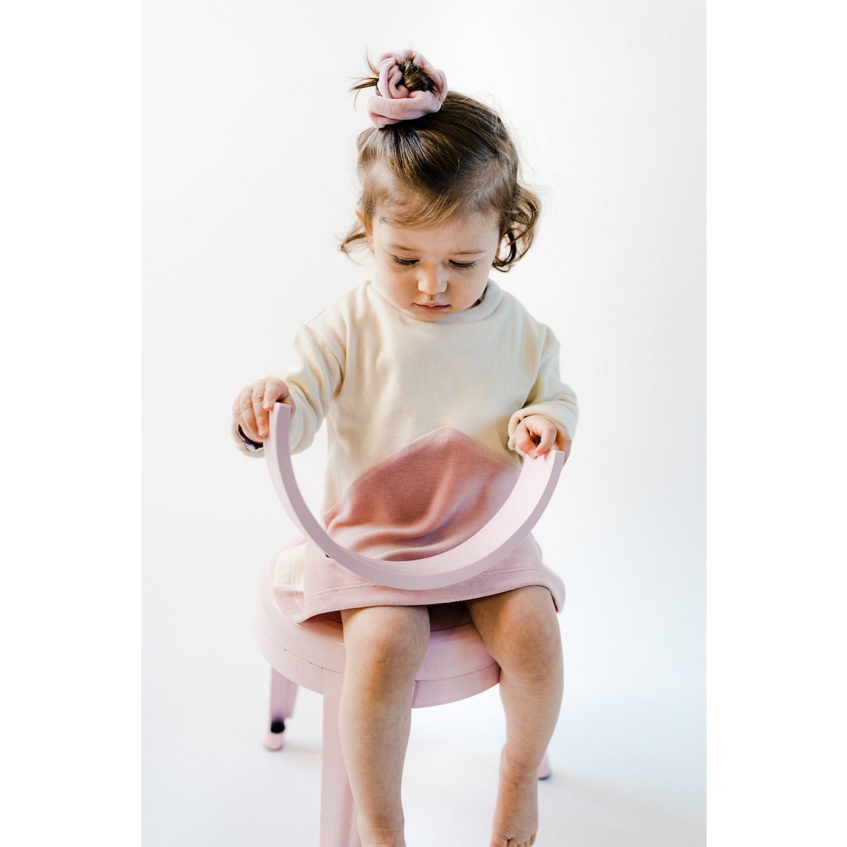 Nachhaltiges Langarm-Pulloverkleid | Natürliches Lila | 100 % GOTS-zertifizierte Bio-Baumwolle