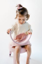 Vestido suéter de manga larga sostenible | Malva natural | 100% algodón orgánico certificado GOTS