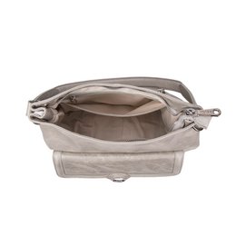 SAC in Cuir Hobo Ully Perle