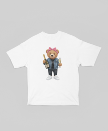 Oversize'owa koszulka Prosecco Girl Bear