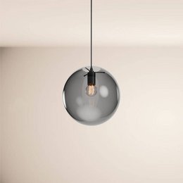 s.luce Orb sfera di vetro lampada da galleria 500cm sospensione nero