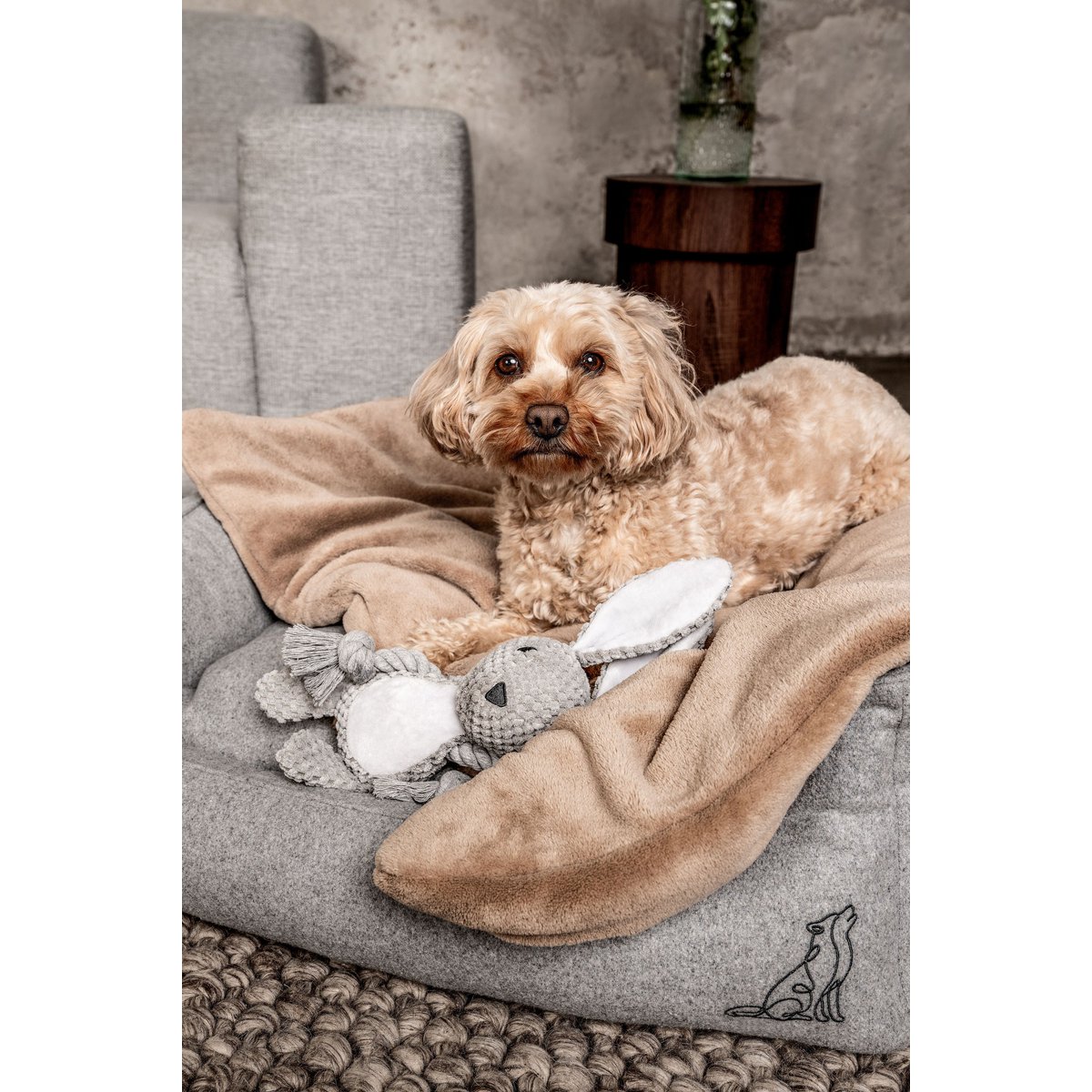 Jouet lapin Théo pour chien