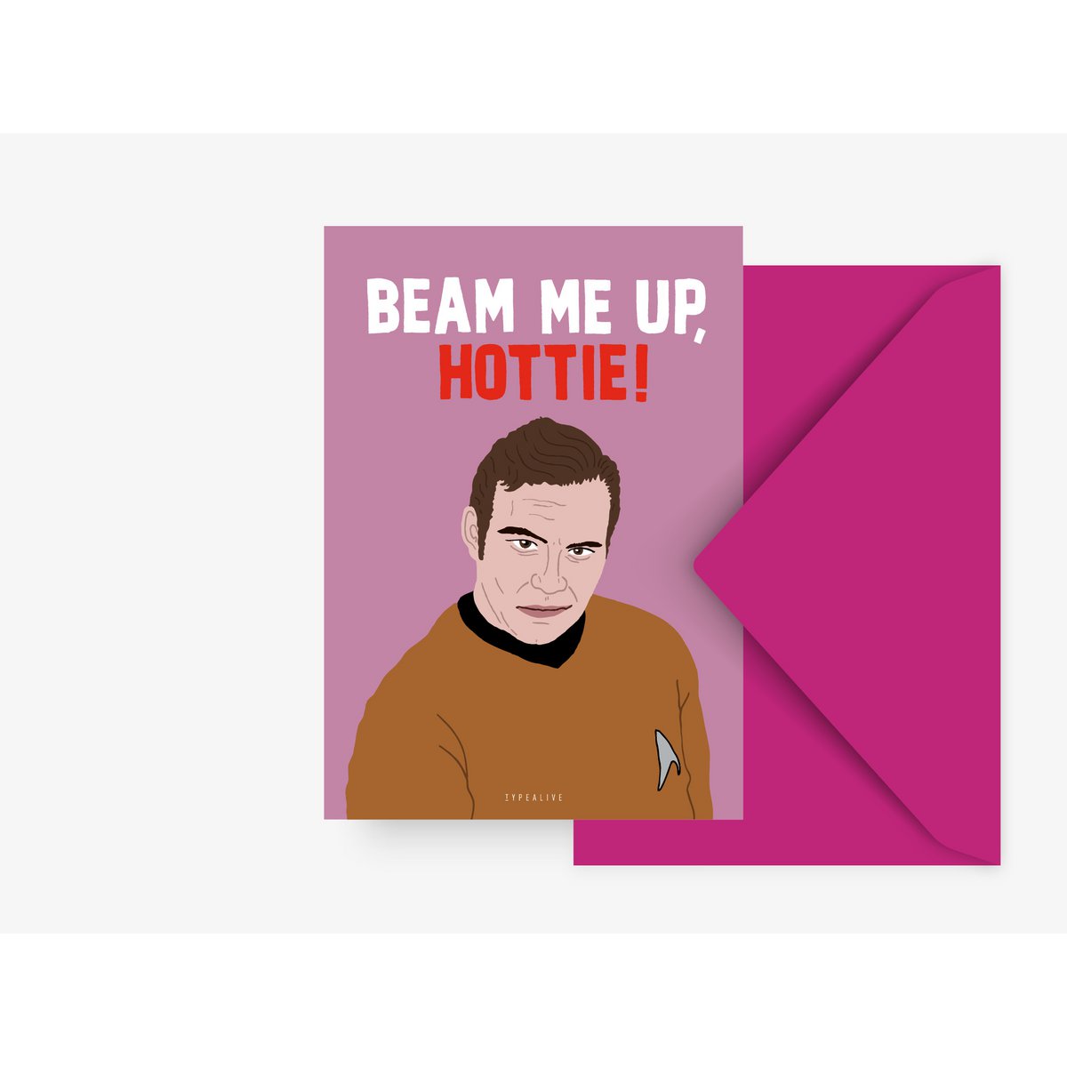 Postkarte / Beam Me Up