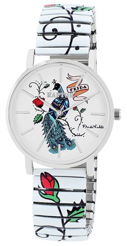 Raptor damespolshorloge "Frida Kahlo Edition" met trekkoord