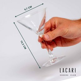 Martini glas (sæt med 2) – 150ml | Perfektion, stil & jubel nydelse | Lacari