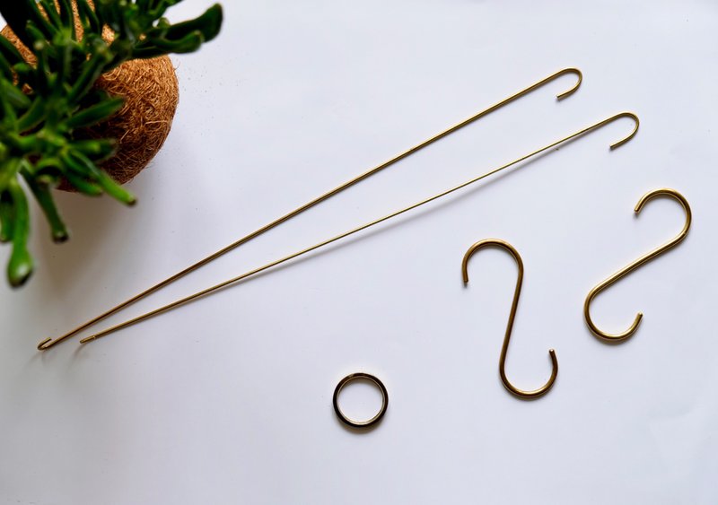 Brass staff accessory