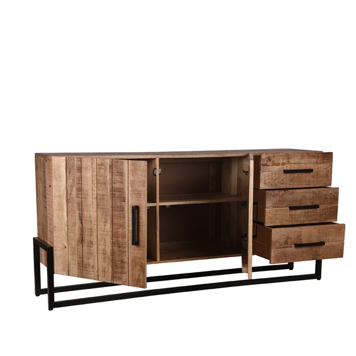 Hazer Dressoir Bolivia - Rugoso - Mangohout - Talla única 184 x 85 x 40 cm