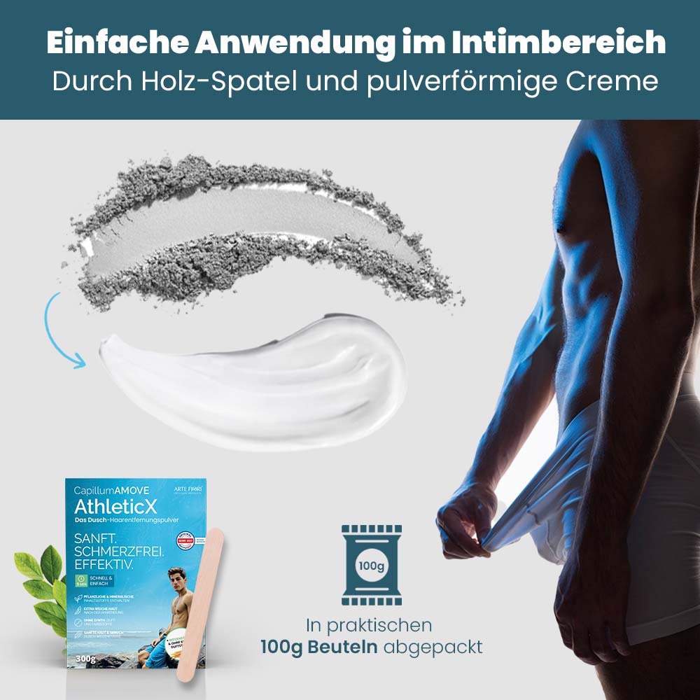 Capillum AMOVE AthleticX depilatory cream 200g / 300g intimate area men depilatory powder painless