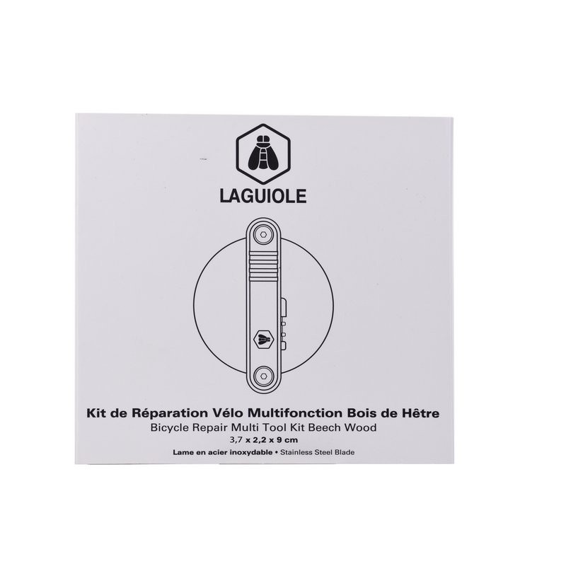 Kit di riparazione Laguiole per bicicletta multifunzione in legno di faggio