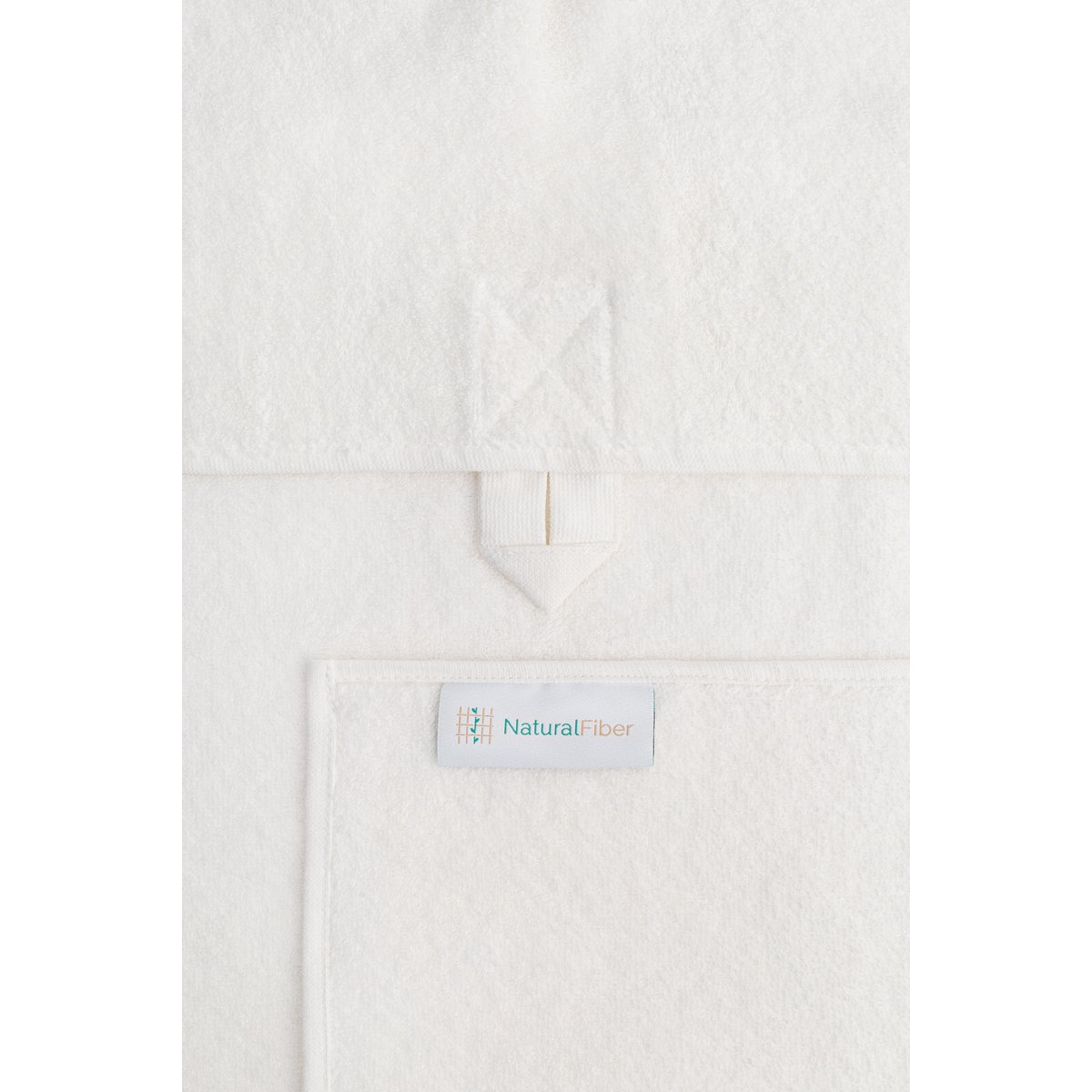 Serviette de corps en éponge de chanvre de couleur blanche