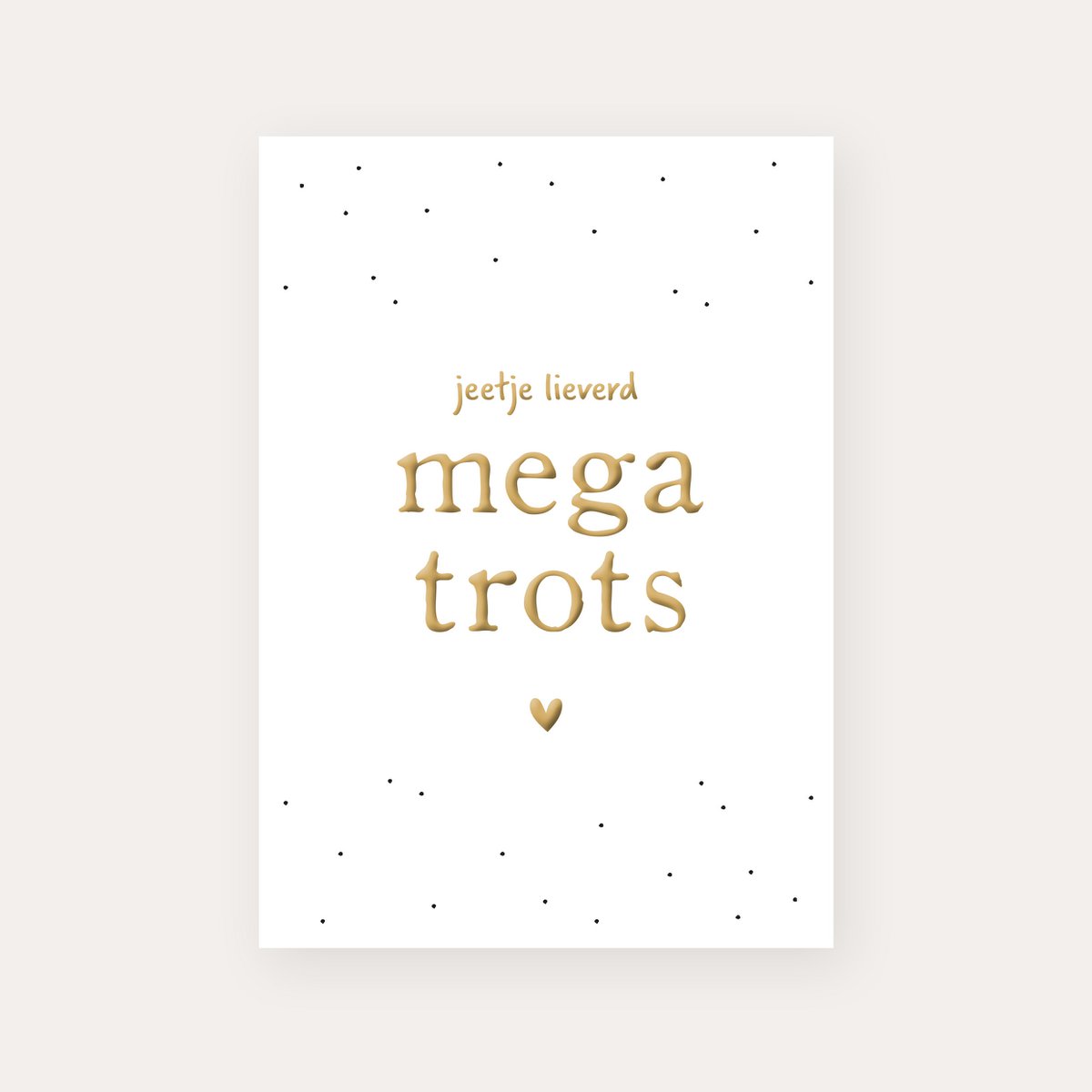 Tarjeta Mega Orgullo | lámina de oro
