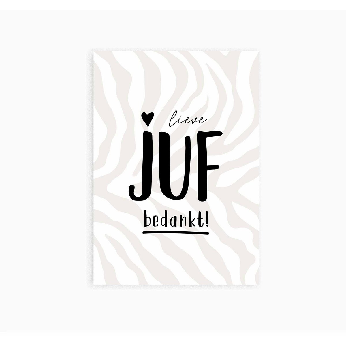 Ansichtkaart || Juf bedankt!