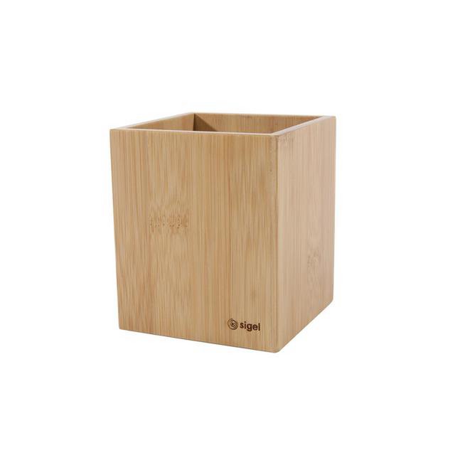 Pennenkoker EYE STYLE bamboe 92x92x106mm