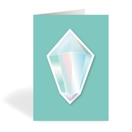 Crystal Rainbowmaker vinduesmærkat / kort - Rock Crystal